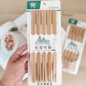 تصویر چاپستیک بامبو 20 عددی 