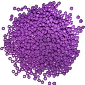 تصویر منجوق 2 میل بنفش مدل Fgb بسته 5 گرمی Craftdady Glass Seed Beads