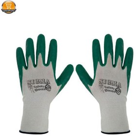 تصویر دستکش ضد برش سیگما با لاتکس طبیعی - کد 418 ا latex gloves latex gloves