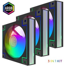 تصویر فن کیس گیمینگ گیم مکس RD300 BK 