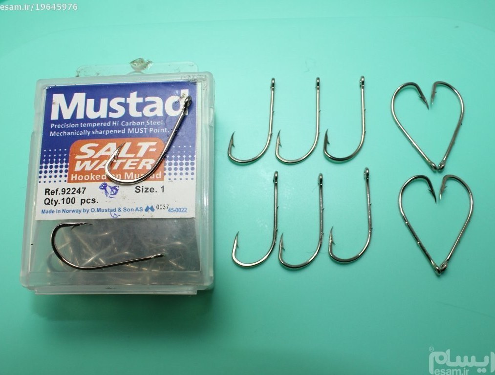 قلاب موستاد برنزی سایز ۱۶ بسته ۵۰ عددی MUSTAD 5301 BR