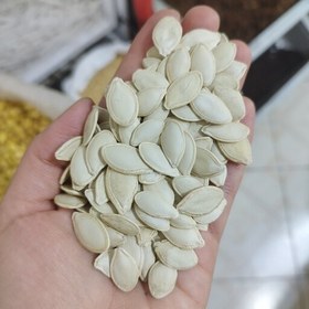 تصویر تخمه کدو خام گوشتی تازه ایرانی(100گرمی) 