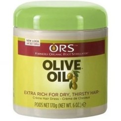 تصویر کرم زیتون و ویتامین ترمیم کننده و حالت دهنده موی خشک ارس ORS Olive Oil & Vitamin Hair Dress 