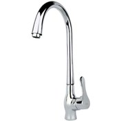تصویر شیر آشپزخانه  راسان مدل صدف کروم Rassan sadaf kitchen faucet