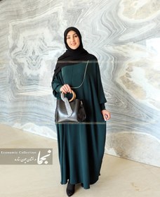 تصویر عبا ساده ارزان پارچه ابروبادی / الیزه مدل مهوا مزون نجما - پارچه ا Mahva Abaya