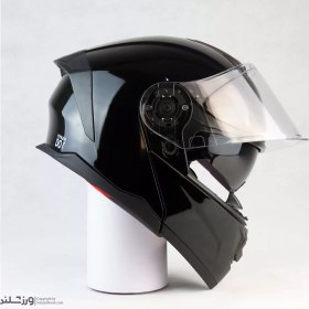 تصویر کلاه کاسکت Glassy Black رادین کد 1941 