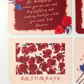 تصویر کارت هدیه گل رز با پاکت 