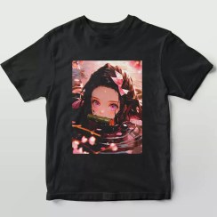 تصویر تیشرت طرح انیمه قاتل اهریمن (Demon Slayer) شخصیت نزوکو کامادو کد 1298 