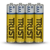 تصویر باتری نیم قلمی تراست AAA SuperLife بسته 4 عددی Trust SuperLife AAA 4Pcs Battery