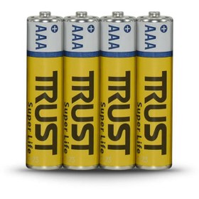 تصویر باتری نیم قلمی تراست AAA SuperLife بسته 4 عددی Trust SuperLife AAA 4Pcs Battery