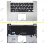 تصویر کیبرد لپ تاپ اپل MacBook Pro A1286_2011 با قاب C نقره ای اینترکوچک-دست دوم 