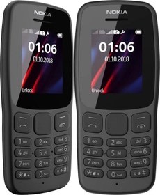 تصویر گوشی موبایل مدل نوکیا 2018 106 | حافظه 4 مگابایت ا - 8مگابایت / ویتنام Nokia 106 2018 4 MB