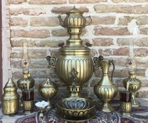 تصویر سرویس سماور ساده ۴ لیتری درجه یک 5 پارچه ضمانت دار 