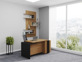 تصویر میز کارشناسی مدل نیو - طول ۱۶۰، عرض ۷۰، ارتفاع ۷۸ / Neev bachelor's desk