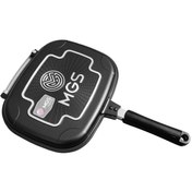 تصویر تابه رژیمی مستطیل چدن گرانيت سایز 28 رنگ مشکی برند ام جی اس 