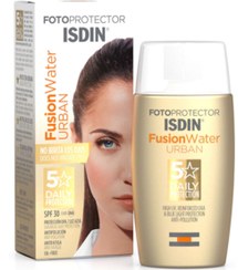 تصویر کرم ضدآفتاب بی‌رنگ SPF30، مدل Fusion Water Urban حجم 50 میل 