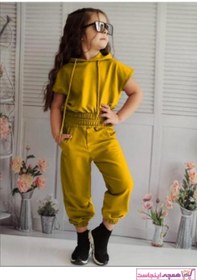 تصویر فروش پستی ست لباس دخترانه شیک جدید برند EFSACE رنگ زرد ty99664122 