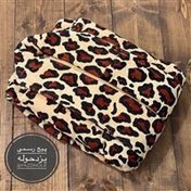 تصویر حوله تنپوش پلنگی Leopard Bathrobe Towel