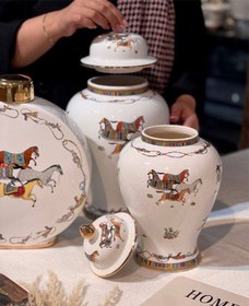 تصویر کاپ و جینجر دکوری مدل Hermes 