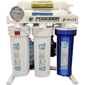 تصویر تصفیه آب مدل فول مونتاژ 6مرحله پوسایدون Poseidon 6 stage full assembly model water purifier