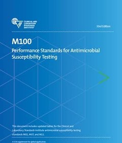 تصویر دانلود کتاب M100 Performance Standards for Antimicrobial Susceptibility Testing, (33rd Edition) - Orginal Pdf 