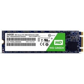 تصویر حافظه SSD وسترن دیجیتال مدل GREEN WDS240G1G0A ظرفیت 240 گیگابایت Western Digital GREEN WDS240G1G0A SSD Drive - 240GB