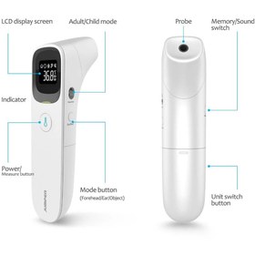 تصویر ترمومتر غیر تماسی گوش و پیشانی جامپر مدل FR409 