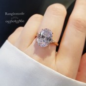 تصویر انگشتر جواهری ژوپینگ طرح بیضی 