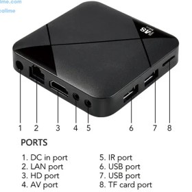 تصویر گیم باکس و اندروید باکس مدل - M8 Mini (نسخه جدید) ریموت کنترل دارد