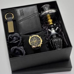 تصویر باکس جعبه پک کادویی هدیه پسرانه جذاب و کادو نامزدی – همسر – روز تولد روز مرد – کد 04 