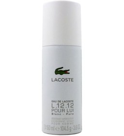 تصویر اسپری دئودورانت او د لاگوست سفید 150 میلی‌لیتر برند Lacoste Eau De Lacoste Deodorant Spray White 150ml