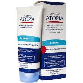 تصویر لوسیون شوینده صورت و بدن آردن سری Atopia مدل Eczopro حجم 200 میلی لیتر 