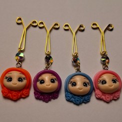 تصویر گیره روسری دخترانه گلی 