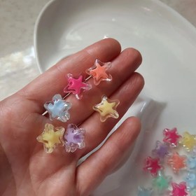 تصویر ستاره شفاف رنگی 