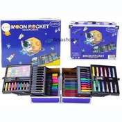 تصویر ست رنگ آمیزی ۱۳۳ تکه طرح یونیکورن و فضانورد 