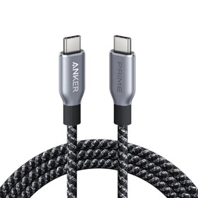 تصویر کابل نایلونی USB-C به USB-C انکر 6 فوت 240 وات Anker Prime USB-C To USB-C 6ft Braided Cable 240w A88E2012 