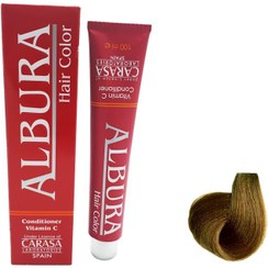 تصویر رنگ مو آلبورا شماره 5.45 قهوه ای تنباکوی ALBURA PROFESSIONAL HAIR DYE TOBACCO SERIES NUMBER 5.45 100M 