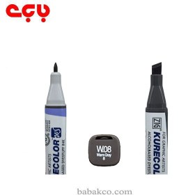 تصویر ماژيك دو سر كيوكالر كد W.08 ماژيك دو سر كيوكالر كد W.08