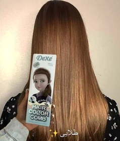 تصویر شامپو رنگ مو مشکی دکسی haircolor dexe