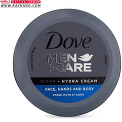 تصویر کرم آبرسان و مرطوب کننده مردانه مناسب انواع پوست داو مدل Dove Men+Care Hydra Cream Dove Men+Care Hydra Cream 250ml