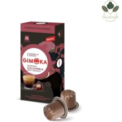 تصویر کپسول قهوه جیموکا اسپرسو کلمبیا و کارامل 10 عددی (gimoka) 55 گرم 