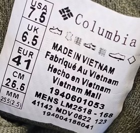 تصویر کفش کلمبیا - ویتنامی - 45 Columbia