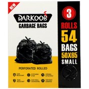 تصویر کیسه زباله جعبه ای کوچک 3 رول 54 برگی دارکوب 