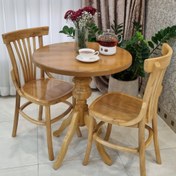 تصویر ست دو نفره صندلی و میز لهستانی 