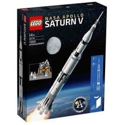 تصویر لگو سری ایده مدل موشک آپولو 92176 ا 1969 قطعه Ideas NASA Apollo Saturn V Scientific