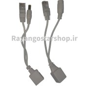 تصویر ست اسپلیتر و اینجکتور PoE پسیو دو تایی – انتقال برق و داده از طریق کابل شبکه 
