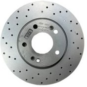 تصویر دیسک ترمز جلو سراتو سایپا تقویتی سوراخدار خنک شونده کاردینال (KIA) - مصباح ترمز 