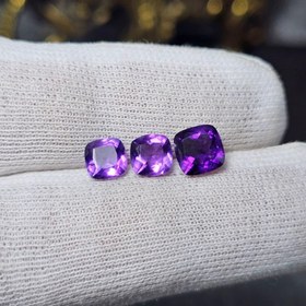 تصویر ست نگین سنگ آمیتیست معدنی کد 36495 