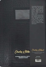 تصویر دفتر طراحی CHARLES NOTEBOOK (کد ۶۰۵)،(چرم،لب طلایی) 