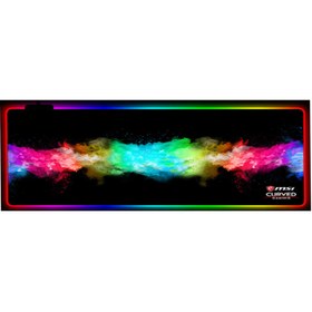 تصویر ماوس پد گیمینگ RGB مدل MSI ابعاد 30*80 سانتی متر MSI RGB GAMING MOUSE PAD 30*80 CM